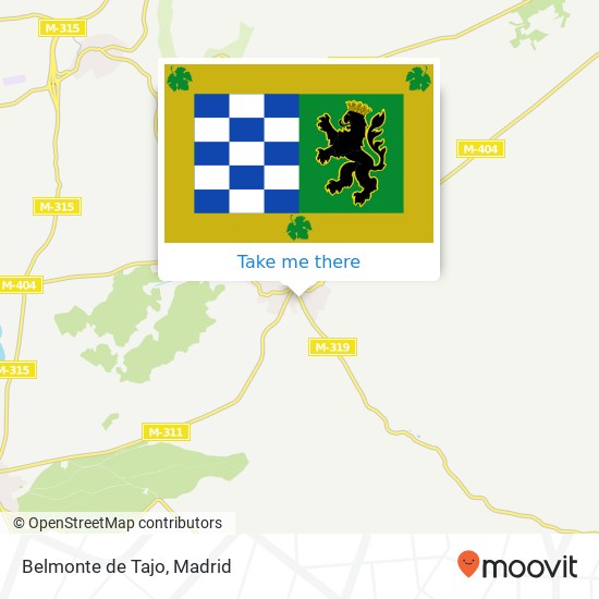 mapa Belmonte de Tajo