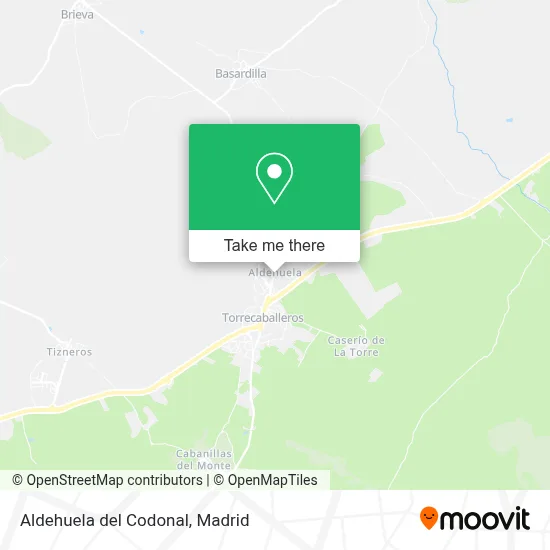 Aldehuela del Codonal map