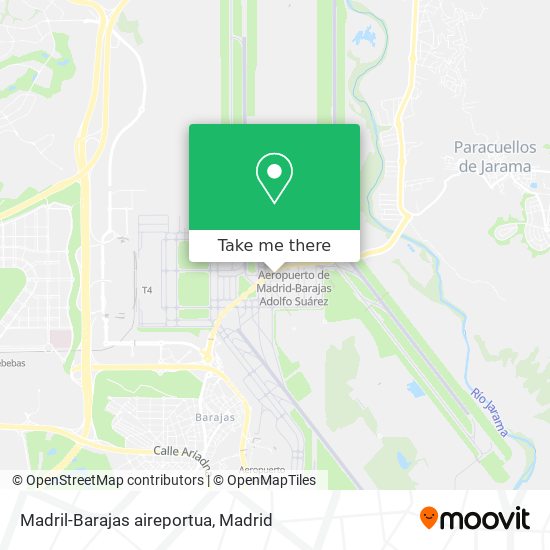 Madril-Barajas aireportua map