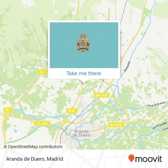 mapa Aranda de Duero