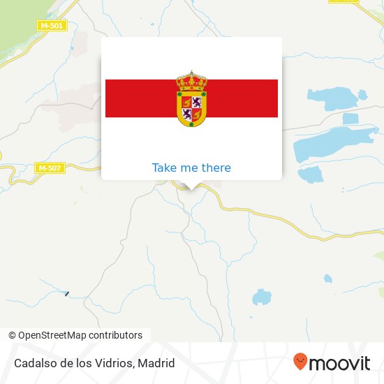 Cadalso de los Vidrios map