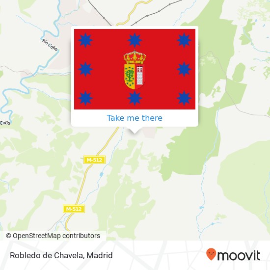 Robledo de Chavela map