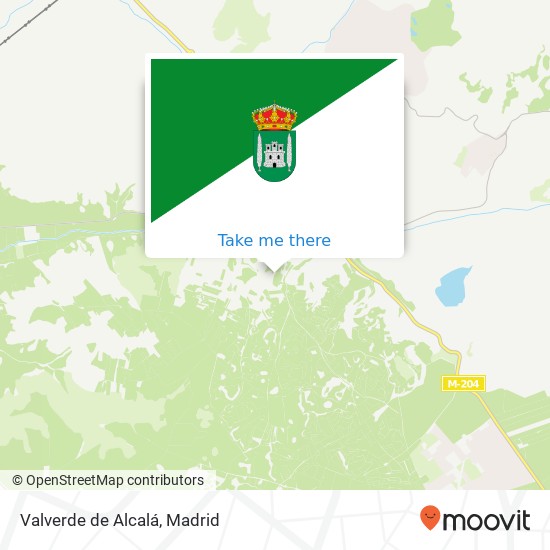 Valverde de Alcalá map