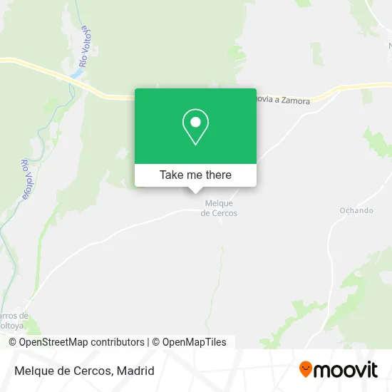 Melque de Cercos map