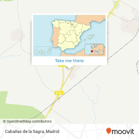 mapa Cabañas de la Sagra