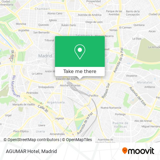 AGUMAR Hotel map