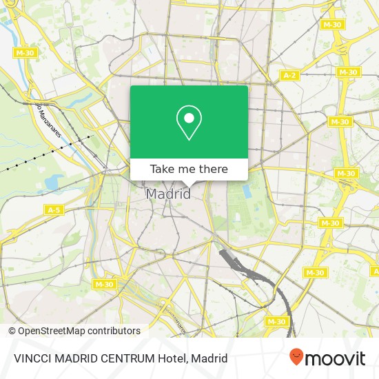 VINCCI MADRID CENTRUM Hotel map