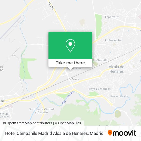 Hotel Campanile Madrid Alcalá de Henares map