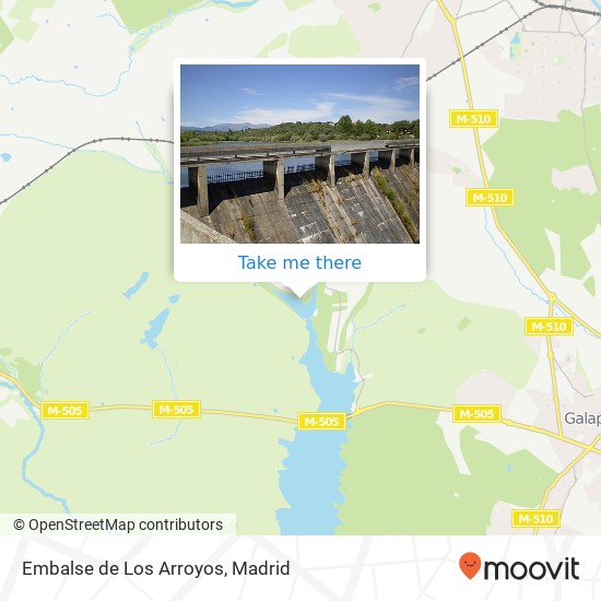 mapa Embalse de Los Arroyos