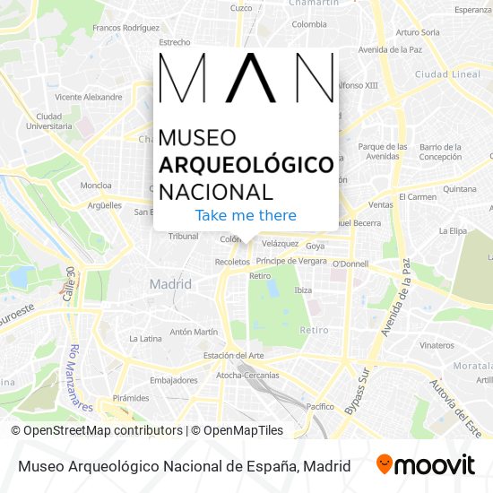 Museo Arqueológico Nacional de España map