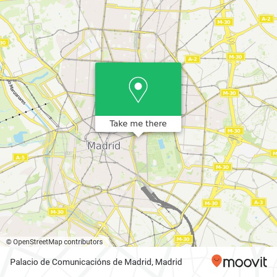 Palacio de Comunicacións de Madrid map