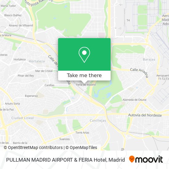 mapa PULLMAN MADRID AIRPORT & FERIA Hotel