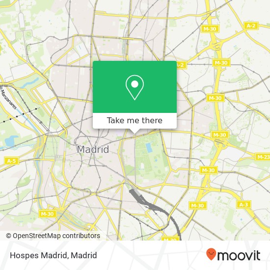 Hospes Madrid map