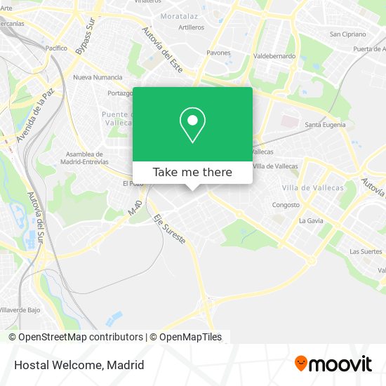 Hostal Welcome map