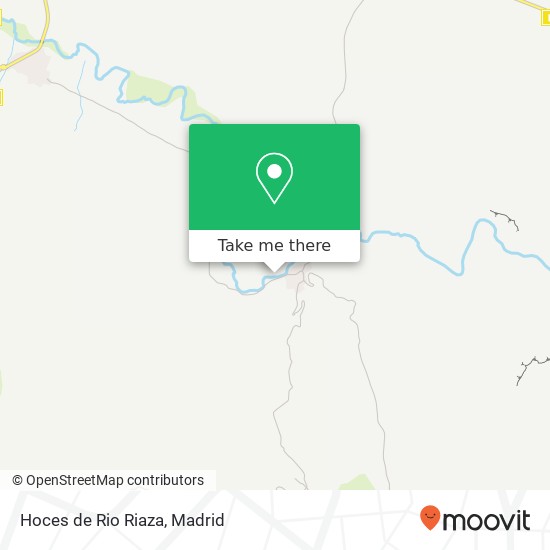 Hoces de Rio Riaza map