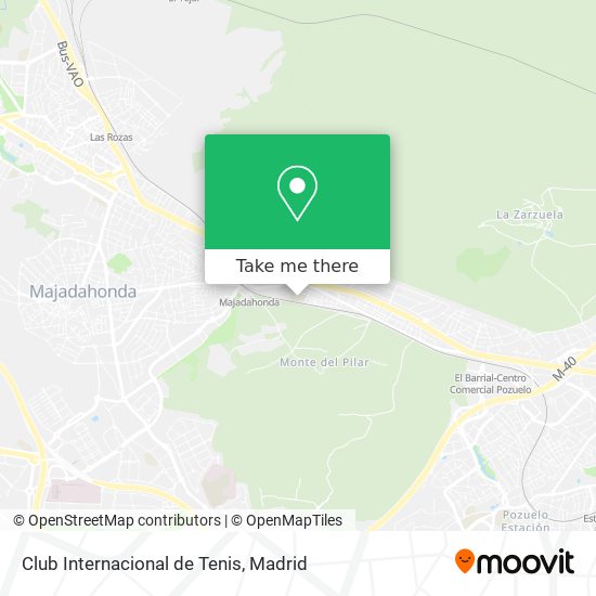 mapa Club Internacional de Tenis