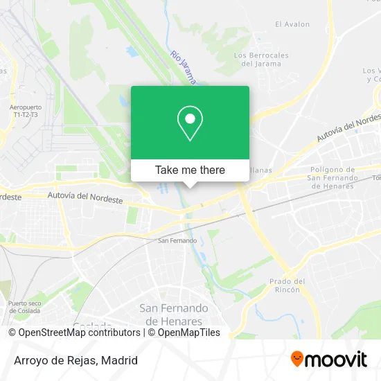 Arroyo de Rejas map