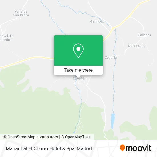 Manantial El Chorro Hotel & Spa map