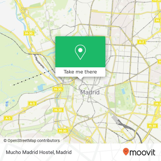 mapa Mucho Madrid Hostel