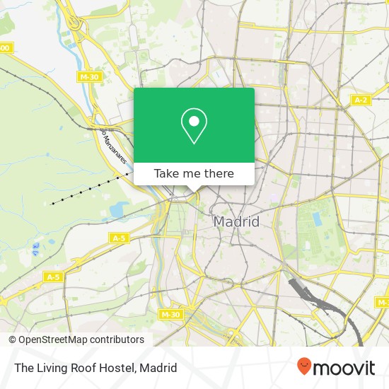 The Living Roof Hostel map