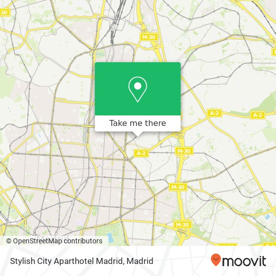 Stylish City Aparthotel Madrid map