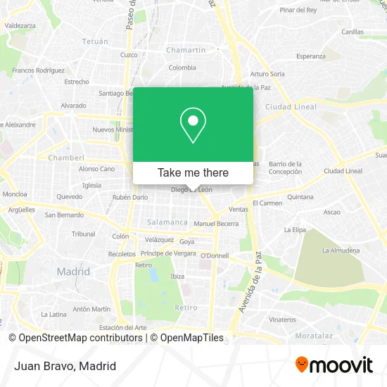Juan Bravo map
