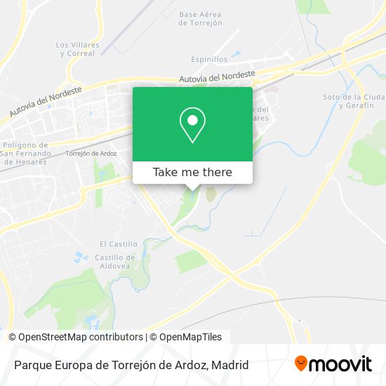 Parque Europa de Torrejón de Ardoz map