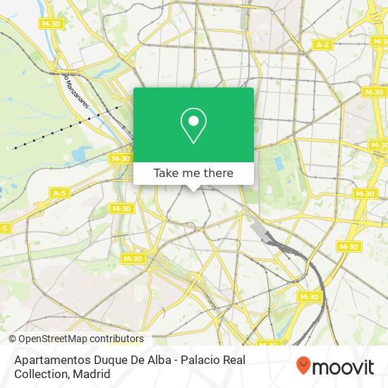 mapa Apartamentos Duque De Alba - Palacio Real Collection