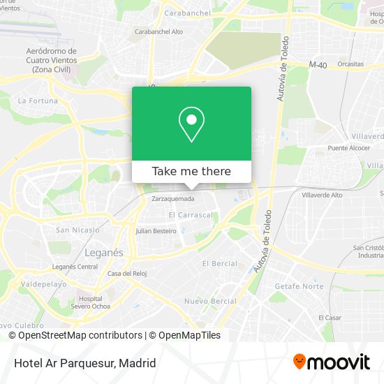 mapa Hotel Ar Parquesur