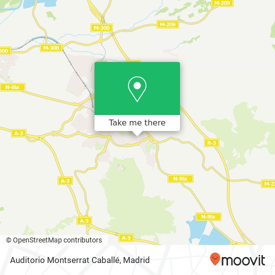 mapa Auditorio Montserrat Caballé
