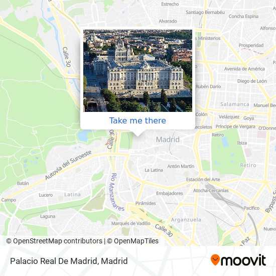 mapa Palacio Real De Madrid