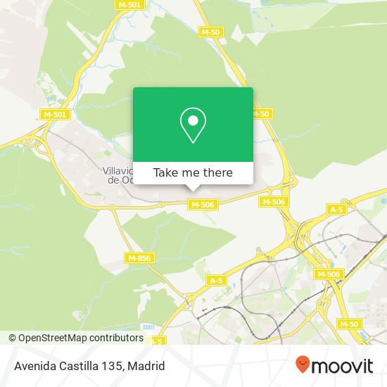 mapa Avenida Castilla 135