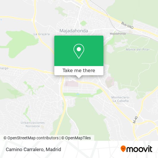 Camino Carralero map