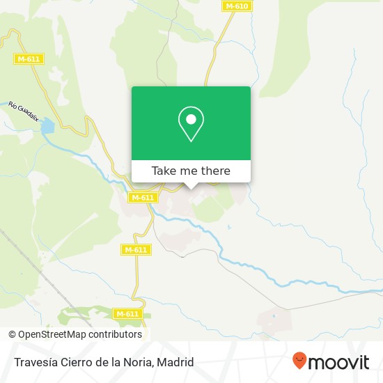 mapa Travesía Cierro de la Noria