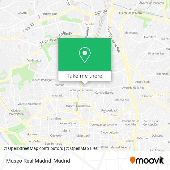 Museo Real Madrid map