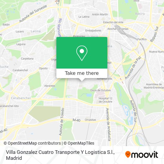 Villa Gonzalez Cuatro Transporte Y Logistica S.l. map