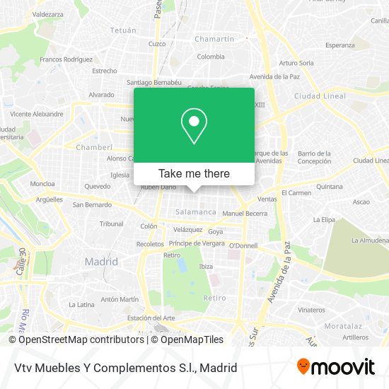 Vtv Muebles Y Complementos S.l. map