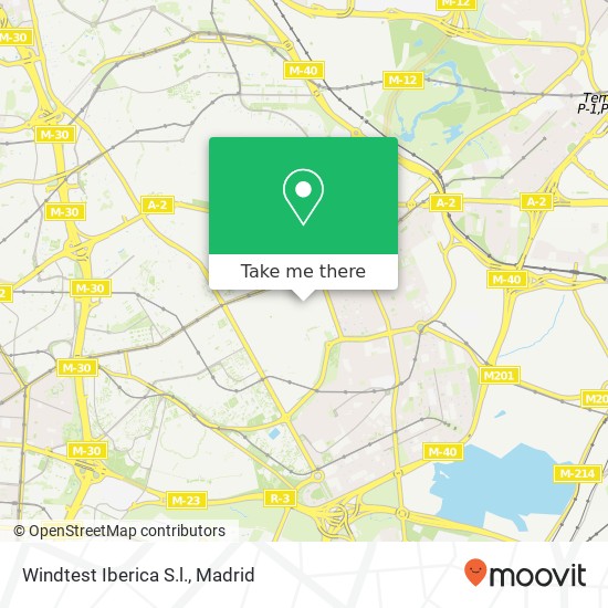 mapa Windtest Iberica S.l.