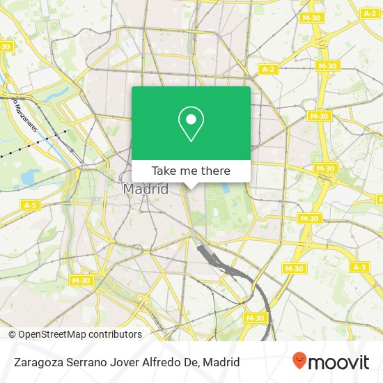 Zaragoza Serrano Jover Alfredo De map