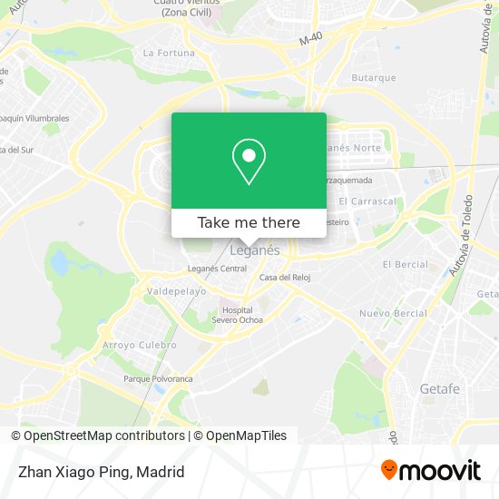mapa Zhan  Xiago Ping