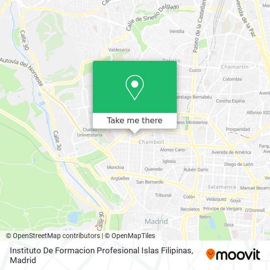 Instituto De Formacion Profesional Islas Filipinas map