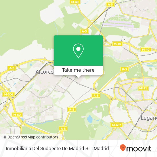 mapa Inmobiliaria Del Sudoeste De Madrid S.l.