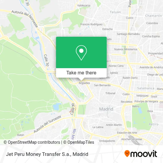 Jet Peru Money Transfer S.a. map