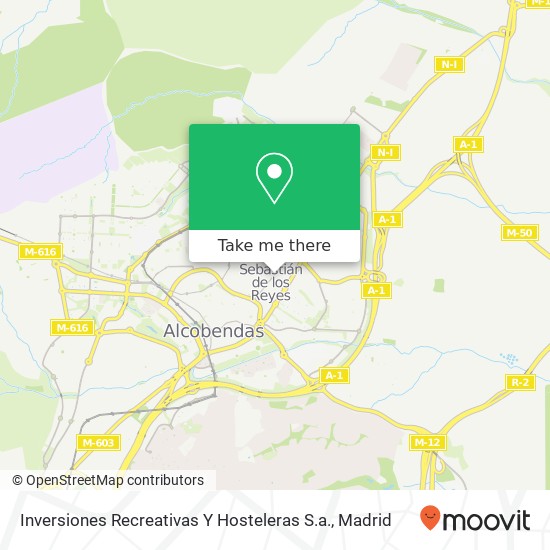 Inversiones Recreativas Y Hosteleras S.a. map