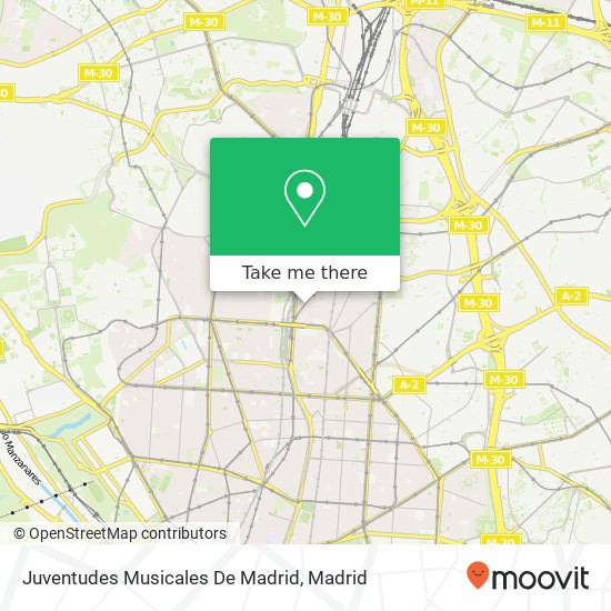 mapa Juventudes Musicales De Madrid
