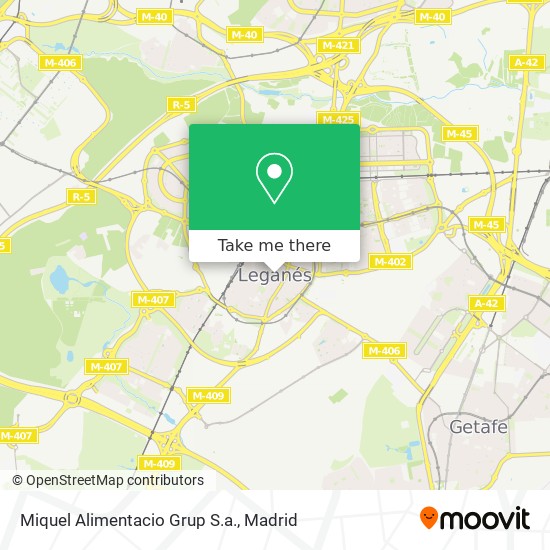 Miquel Alimentacio Grup S.a. map