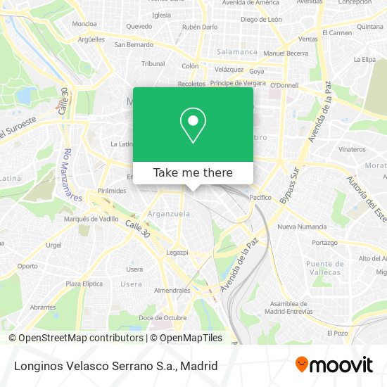 Longinos Velasco Serrano S.a. map