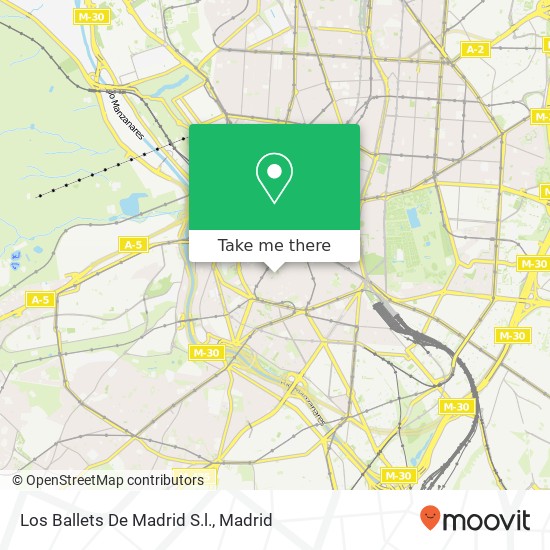 mapa Los Ballets De Madrid S.l.