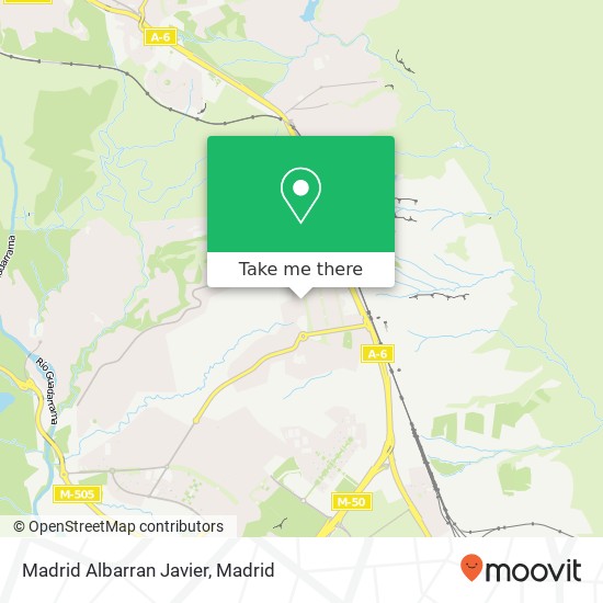 Madrid Albarran Javier map