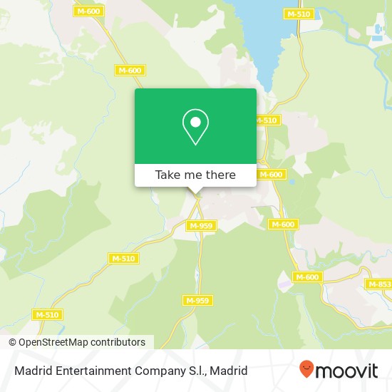 mapa Madrid Entertainment Company S.l.